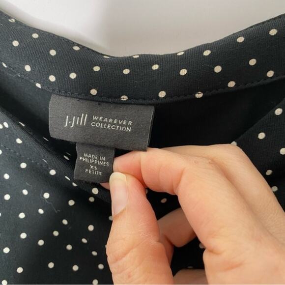 J Jill Wearever Relaxed Two-pocket T-Shirt Dress Size XSP Casual Comfy - Picture 4 of 6